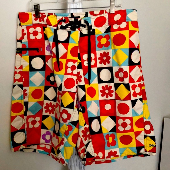 Men’s Patagonia swim trunks suit shorts size 34 - Picture 1 of 6